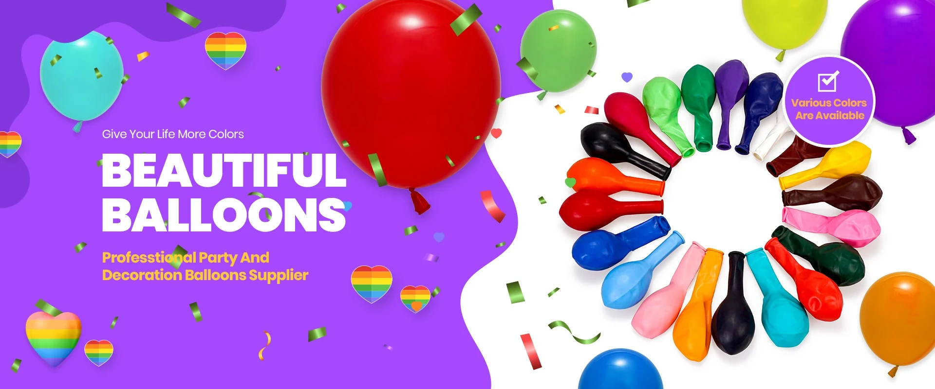 3 latex balloon