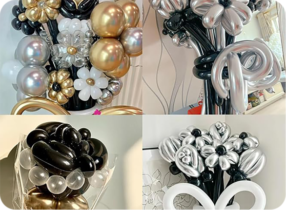 light brown balloons