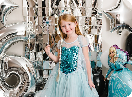 chrome helium balloons