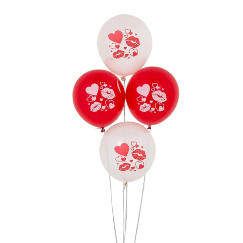 white pearlized balloons