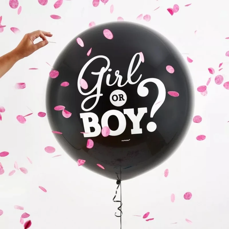 Gender Reveal Balloon With Confetti