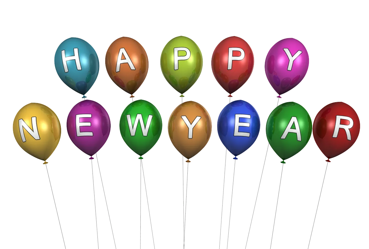 new year balloons