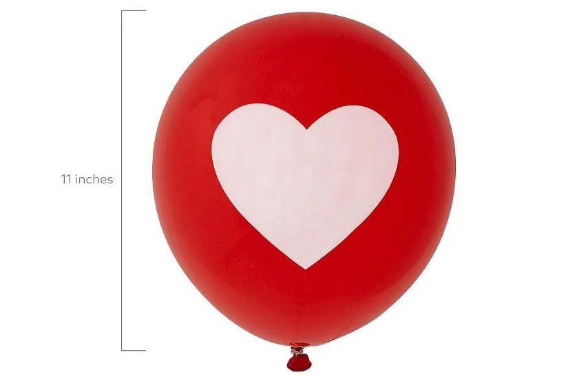 6 latex balloons