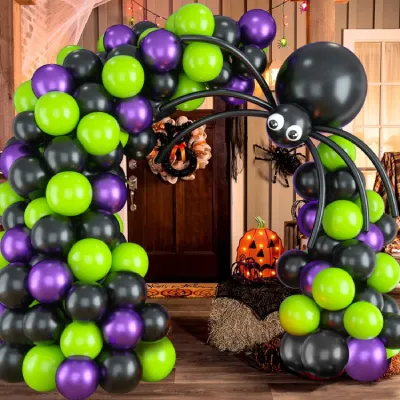 large black balloon for gender reveal