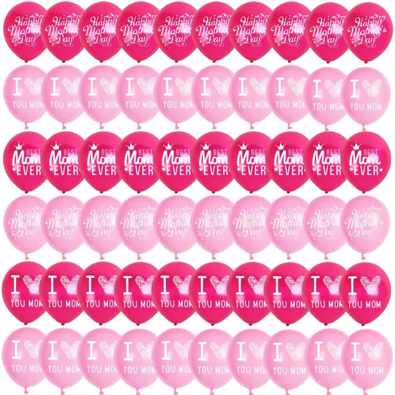 light red balloons