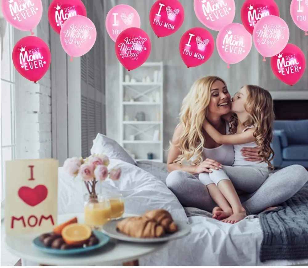 metallic light pink balloons